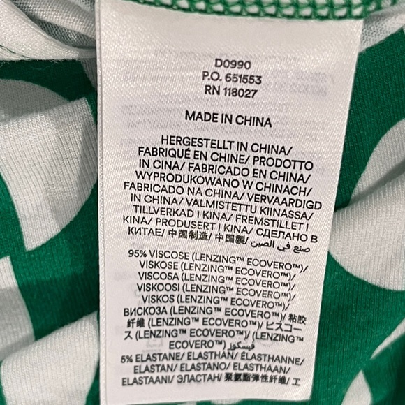 Boden Thea Jersey Jumpsuit Emerald Green Geo Wave Print Size 10 Geometric Print - Picture 8 of 9